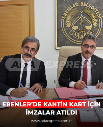 Erenler’de Kantin Kart İçin İmzalar Atıldı