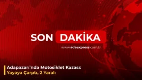 Adapazarında Motosiklet Kazası 2 kişi yaralı