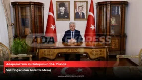 Adapazarının Kurtuluşuna Validen Anlamlı Mesaj