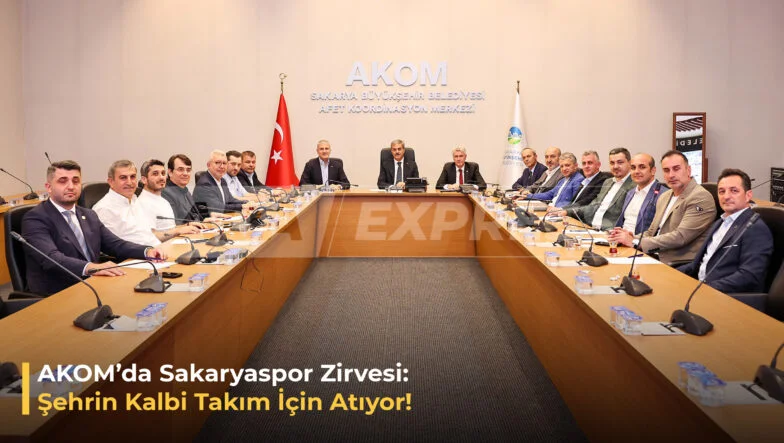 Akomda Sakaryaspor zirvesi