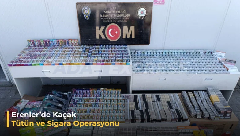 Erenlerde Kaçak Tütün ve Sigara operasyonu