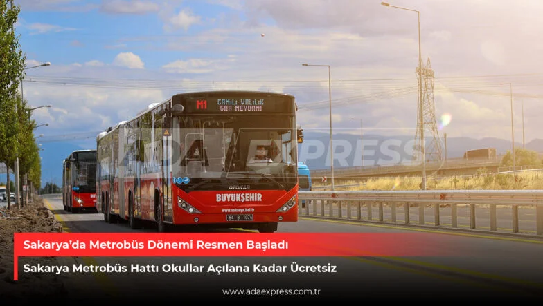 Sakarya metrobüs hattının Camili’de açılış töreni ve metrobüs araçları