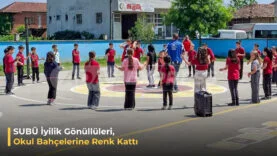Okul Bahçelerine Renk Kattı