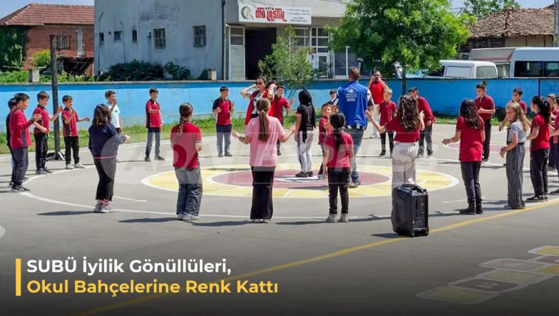Okul Bahçelerine Renk Kattı