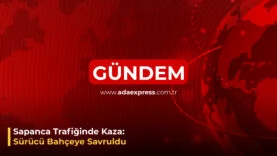 Sapancada Motosiklet ile Araba Çarpıştı