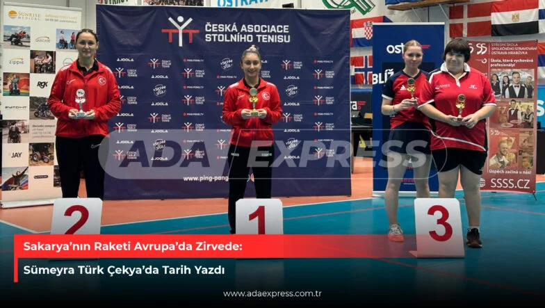 Sakarya’nın Raketi Avrupa’da Zirvede: Sümeyra Türk Çekya’da Tarih Yazdı