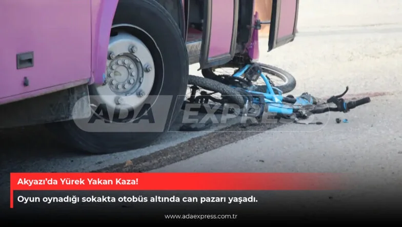 Akyazı'da Bisikletli Çocuk Kaza Haberi