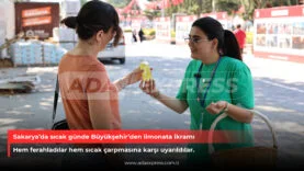 Büyükşehir'den Limonata İkramı