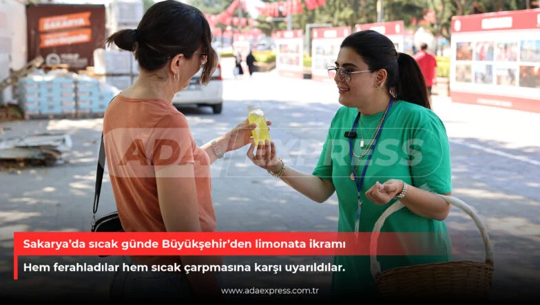 Büyükşehir'den Limonata İkramı