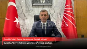Curoğlu’ndan Geyve Yangınında Destek Mesajı