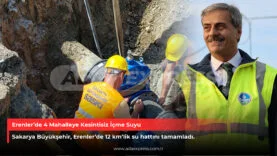 Erenlerde 12 km su hattı tamamlandı