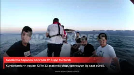 Jandarma 17 kişiyi kurtardı