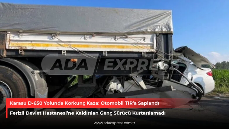 Karasu’da Emniyet Şeridinde Feci Kaza