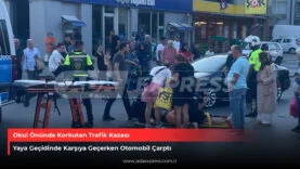 Okul Önünde Korkutan Trafik Kazası
