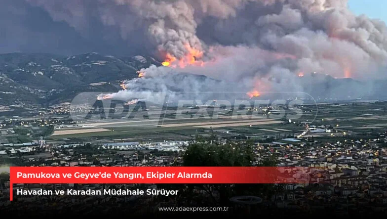 Pamukova ve Geyve’de Yangın, Ekipler Alarmda