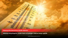 Sakarya’da Kavurucu Sıcak Alarmı!