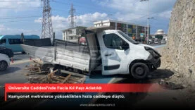 Üniversite Caddesi'nde Facia Kıl Payı Atlatıldı