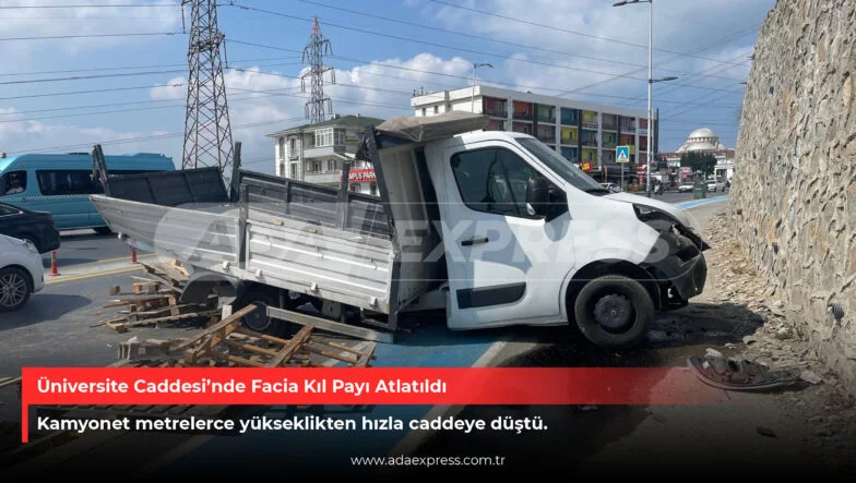 Üniversite Caddesi'nde Facia Kıl Payı Atlatıldı