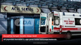 Kocaali’de Dehşet Kendini Ateşe Verdi