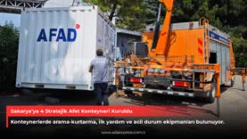 Sakarya’ya 4 Stratejik Afet Konteyneri Kuruldu