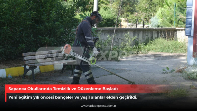 Sapanca Okullarında Temizlik ve Düzenleme Başladı
