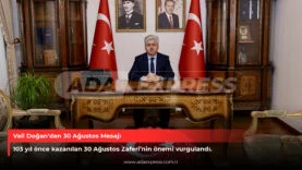 Vali Doğan’dan 30 Ağustos Mesajı