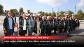 Baro Başkanı Adıyaman’dan Bağımsız Yargı Mesajı