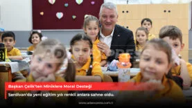 Başkan Çelik’ten Miniklere Moral Desteği