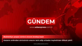 Bisikletliye çarpan sürücü aracını bırakıp kaçtı