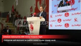 Erbakan Sakarya’da Milli Görüş Vurgusu Yaptı