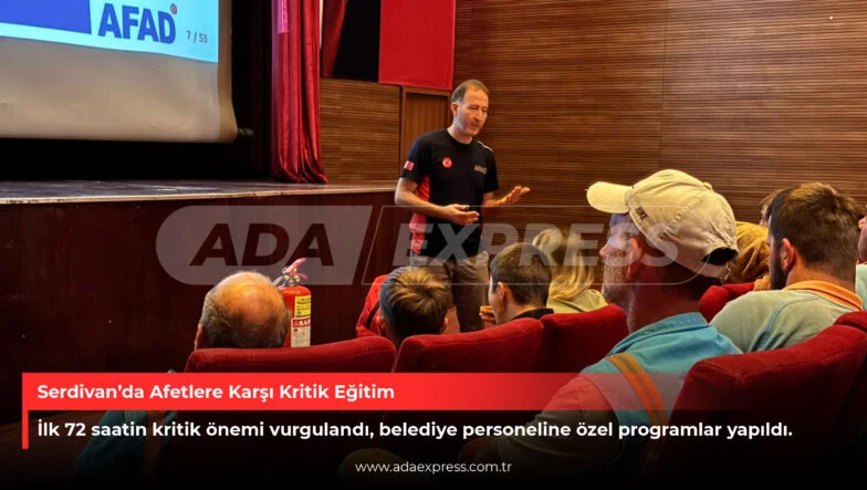 Serdivan’da Afetlere Karşı Kritik Eğitim