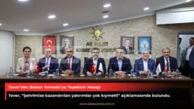 Tever’den Bakan Yumaklı’ya Teşekkür Mesajı