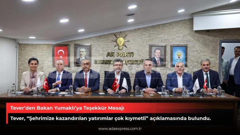 Tever’den Bakan Yumaklı’ya Teşekkür Mesajı