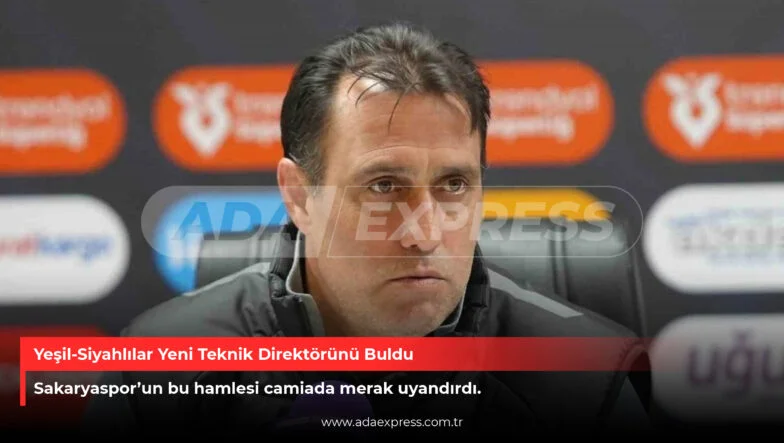 Yeşil-Siyahlılar Yeni Teknik Direktörünü Buldu