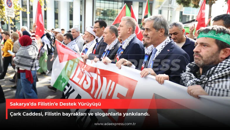 Sakarya’da Filistin’e Destek Yürüyüşü