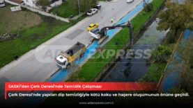 SASKİ’den Çark Deresi’nde Temizlik Çalışması