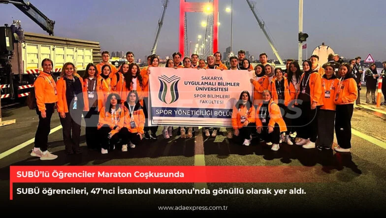 SUBÜ’lü Öğrenciler Maraton Coşkusunda