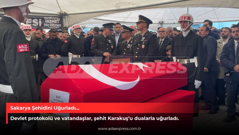 Sakarya Şehidini Uğurladı