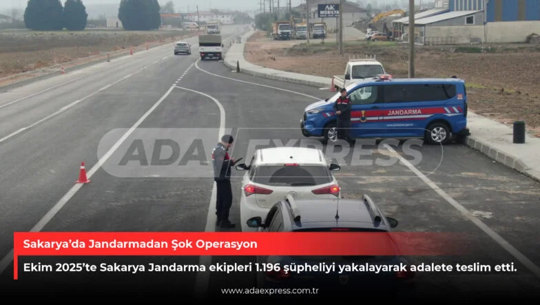 Sakarya’da Jandarmadan Şok Operasyon