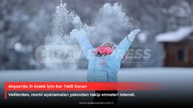 Akyazı’da kar yağışı nedeniyle eğitime ara verilen okullar