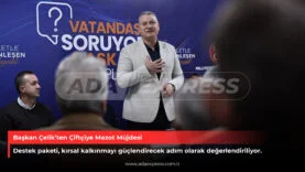 Başkan Çelik çiftçiye mazot müjdesi vererek dekar bazlı tarımsal destek paketini açıkladı