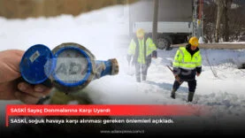 SASKİ ekiplerinden su sayaçlarında don uyarısı
