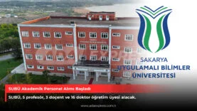 SUBÜ akademik personel alımı ilanı
