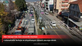 TEK Yokuşu güvenlik önlemi ferforje ve yaya sinyalizasyonu