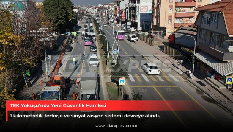 TEK Yokuşu güvenlik önlemi ferforje ve yaya sinyalizasyonu