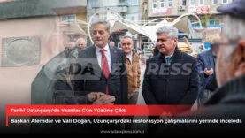 Tarihi Uzunçarşı’da Yazıtlar Gün Yüzüne Çıktı