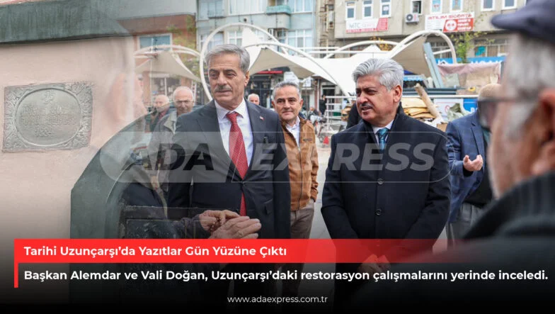 Tarihi Uzunçarşı’da Yazıtlar Gün Yüzüne Çıktı