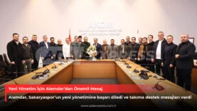 Yusuf Alemdar, Sakaryaspor yeni yönetimi ile AKOM’da bir araya geldi.