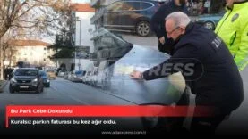 Sapanca Mimar Sinan Caddesi’nde ters park denetimi yapan zabıta ekipleri