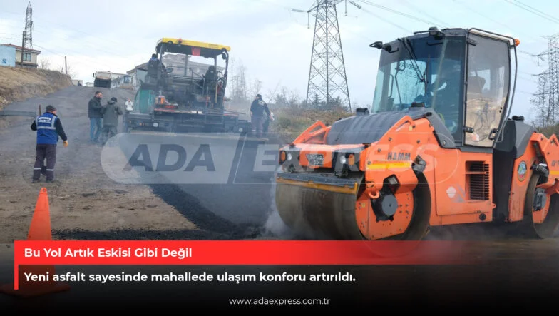Serdivan Kemalpaşa Mahallesi asfalt çalışması